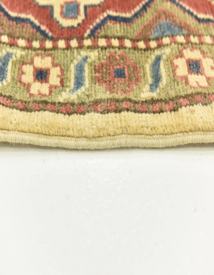 Detail image of 6' 3 x 9'  Hand Knotted Kazak Rug