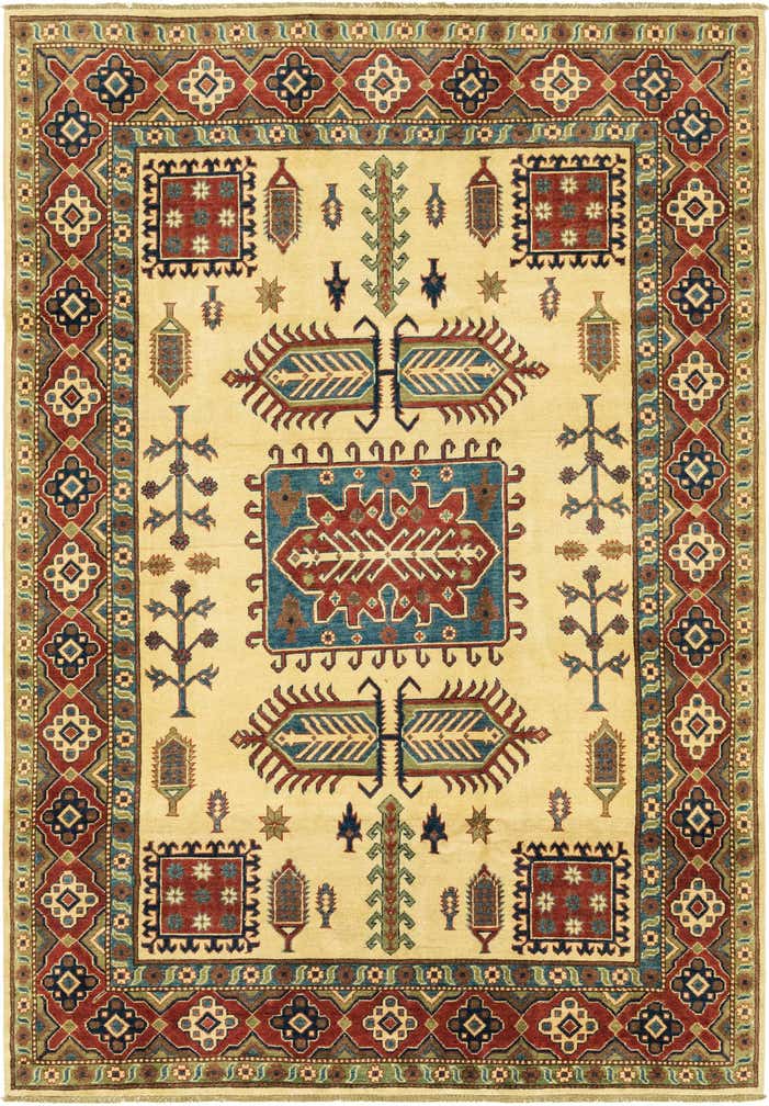 6' 3 x 9' Hand Knotted Kazak Rug