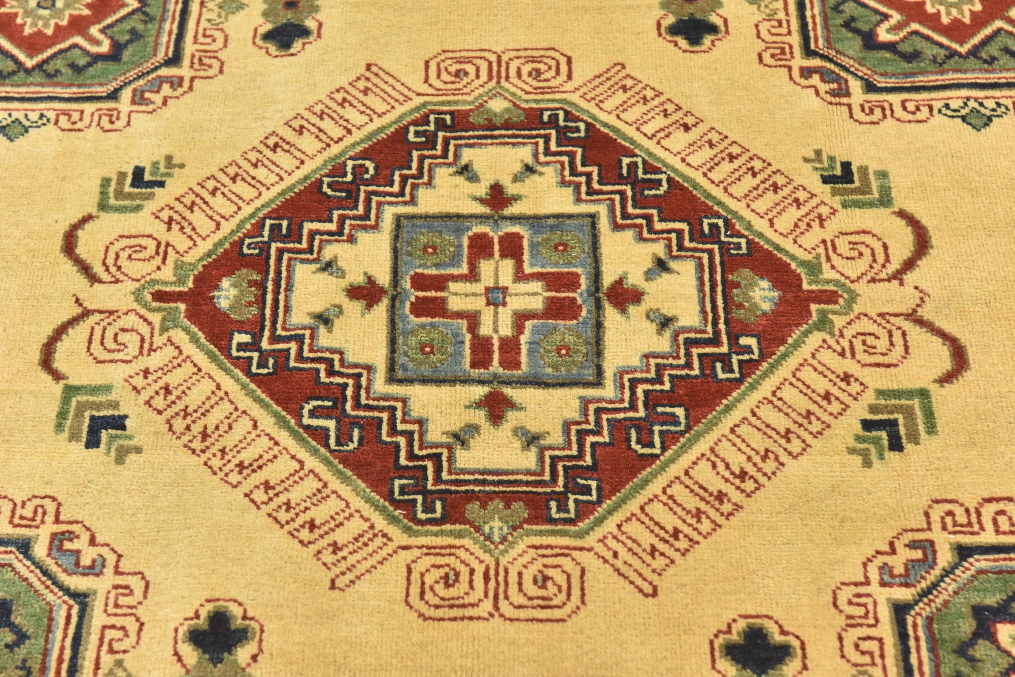 6' 8 x 9' 6 Hand Knotted Kazak Rug