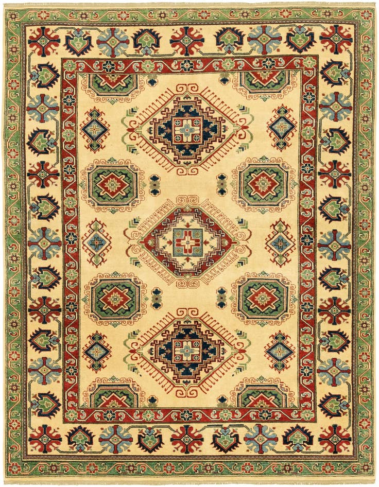 Detail image of 6' 8 x 9' 6 Hand Knotted Kazak Rug