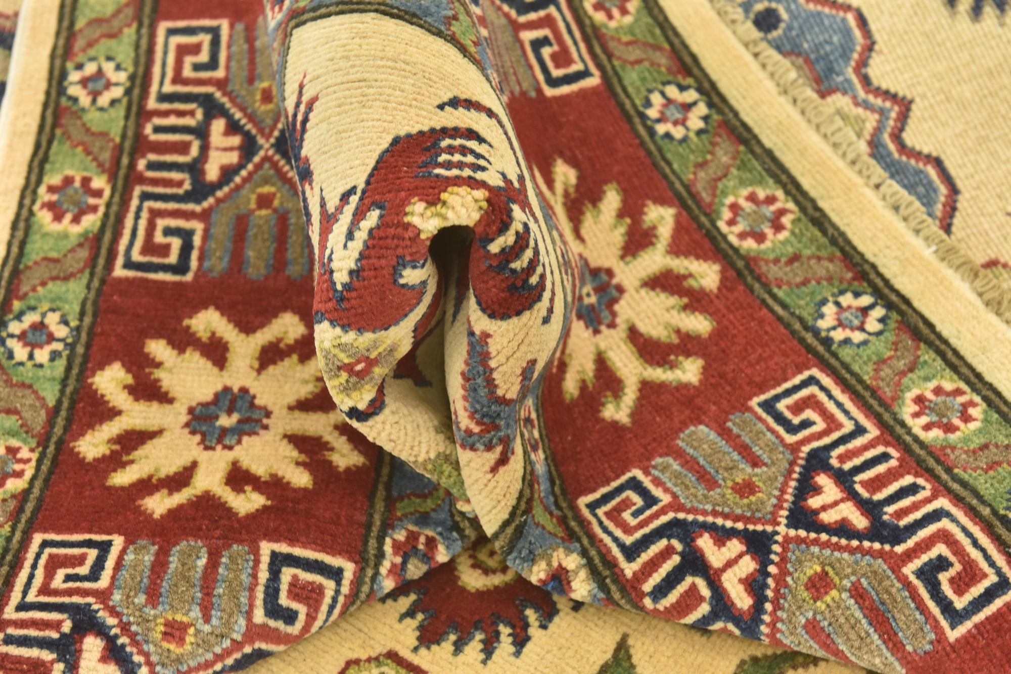 5' 8 x 7' 9 Hand Knotted Kazak Rug