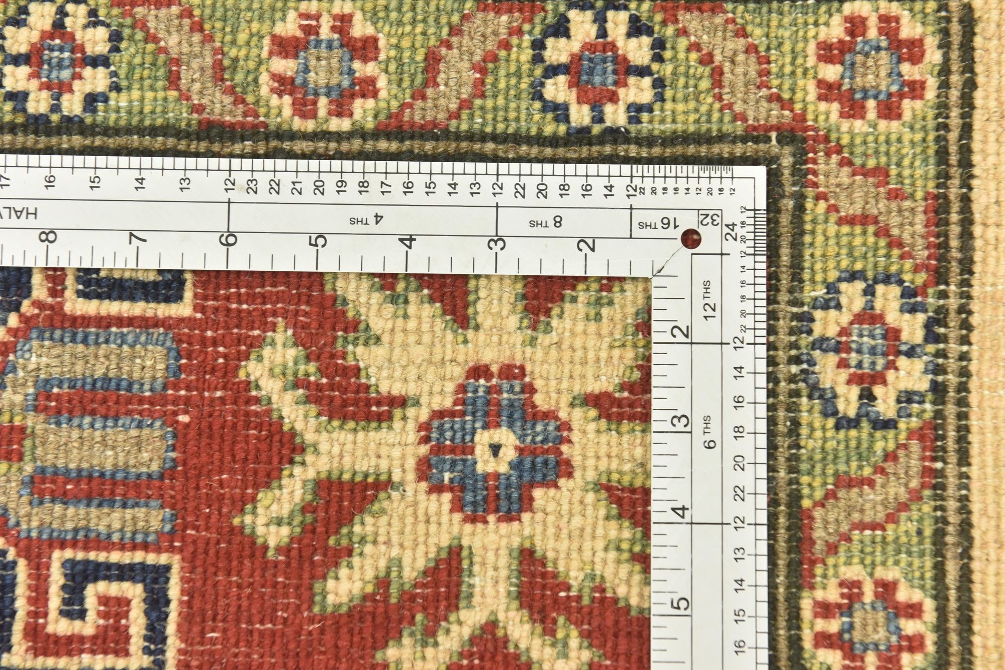 5' 8 x 7' 9 Hand Knotted Kazak Rug