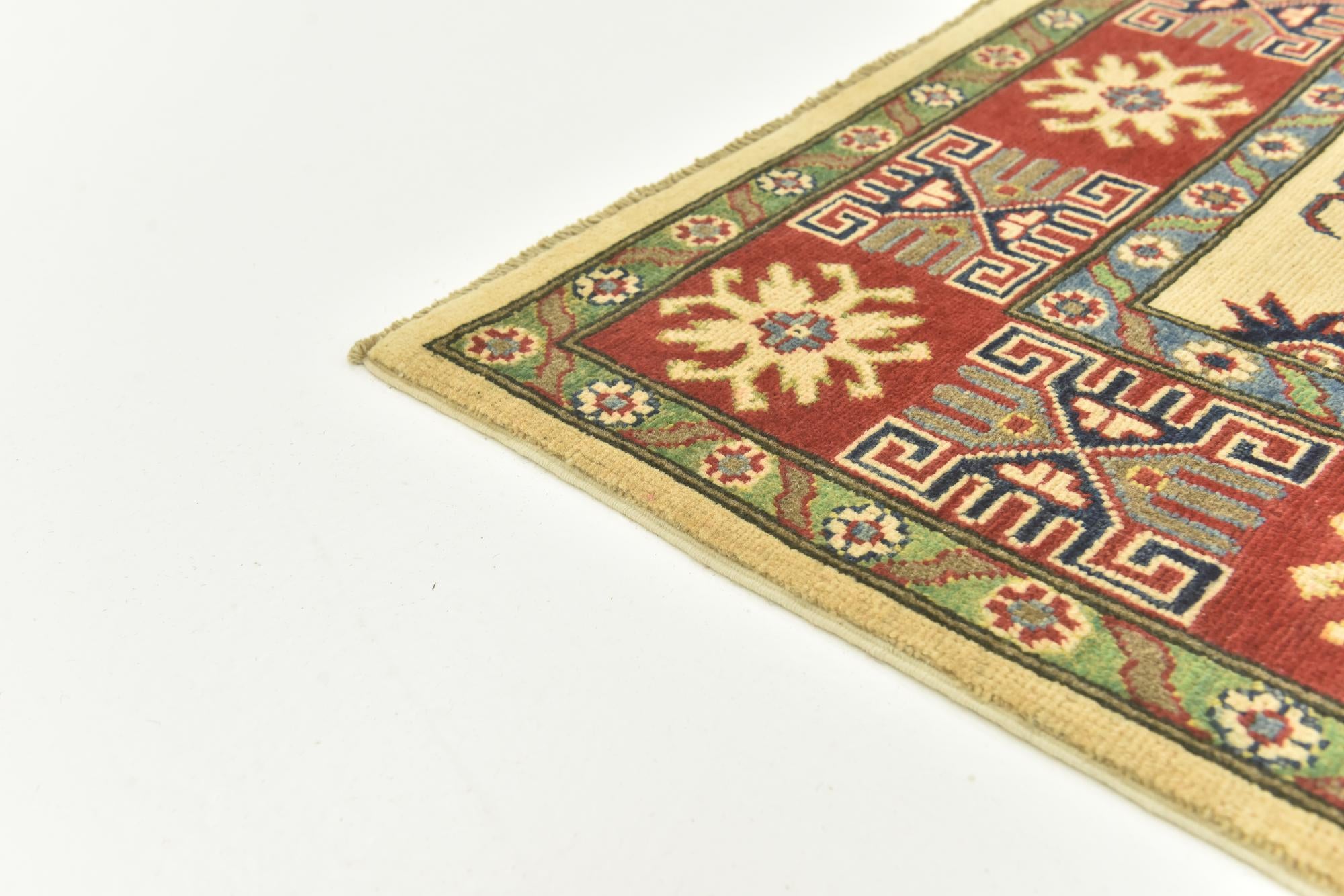 5' 8 x 7' 9 Hand Knotted Kazak Rug