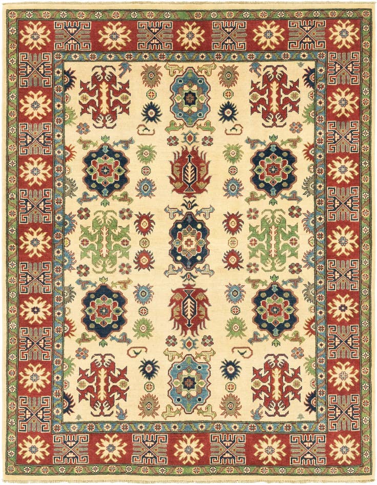 Detail image of 5' 8 x 7' 9 Hand Knotted Kazak Rug