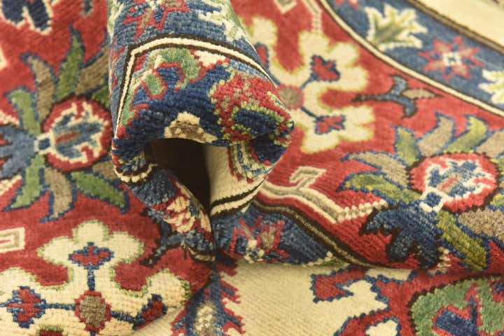 6' 5 x 10' 10 Hand Knotted Kazak Rug