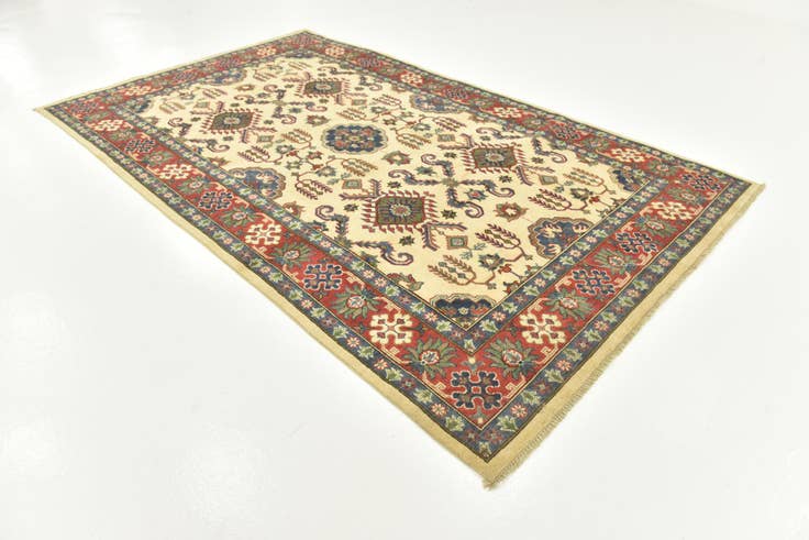 Detail image of 6' 5 x 10' 10 Hand Knotted Kazak Rug