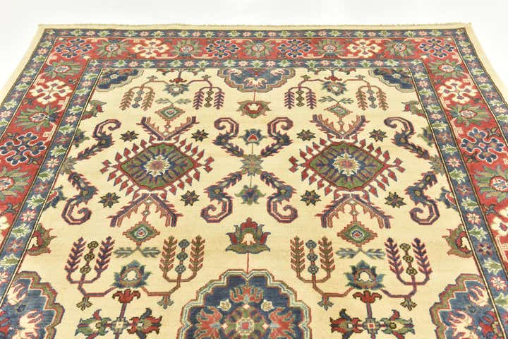 6' 5 x 10' 10 Hand Knotted Kazak Rug