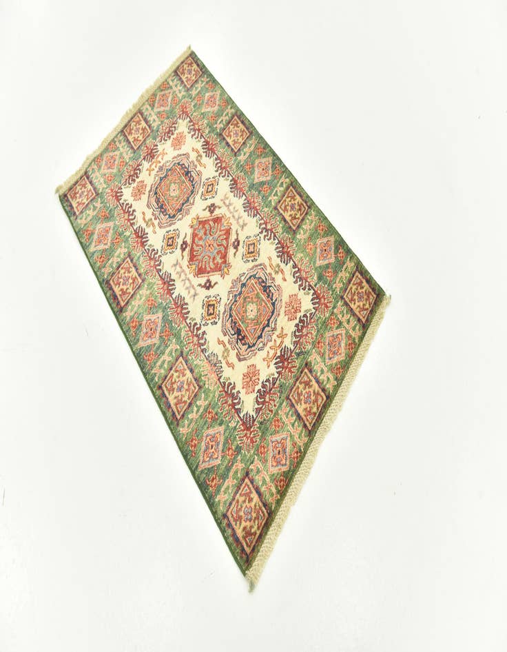 Detail image of 2' 8 x 4' Hand Knotted Kazak Oriental Rug