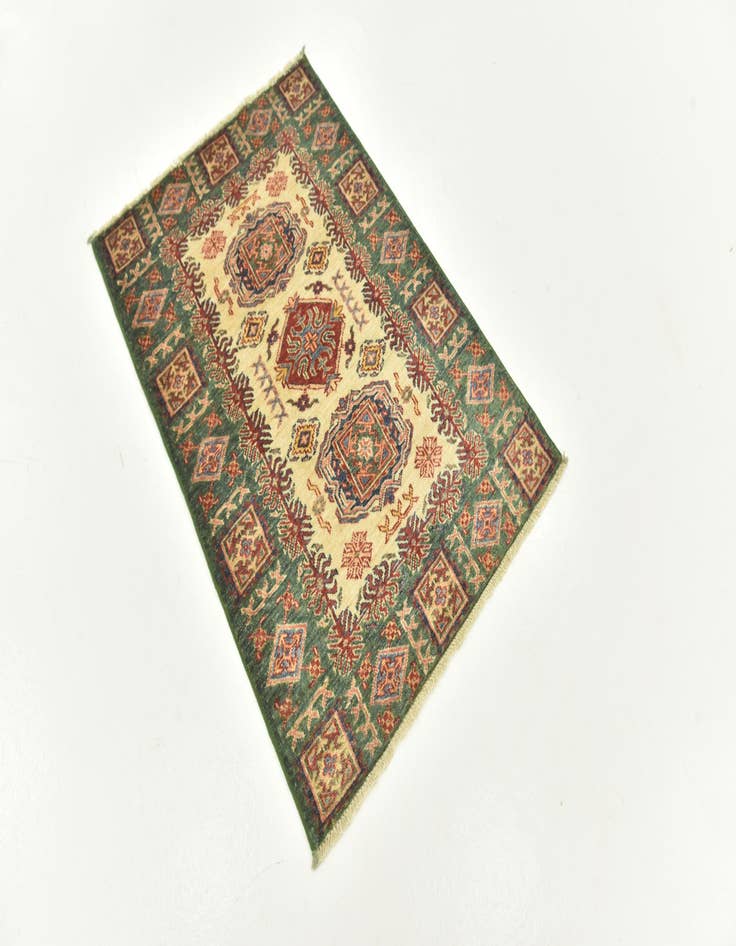 Detail image of 2' 8 x 4'  Hand Knotted Kazak Oriental Rug