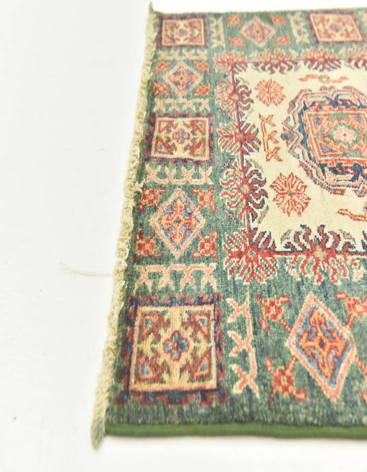 Detail image of 2' 8 x 4'  Hand Knotted Kazak Oriental Rug