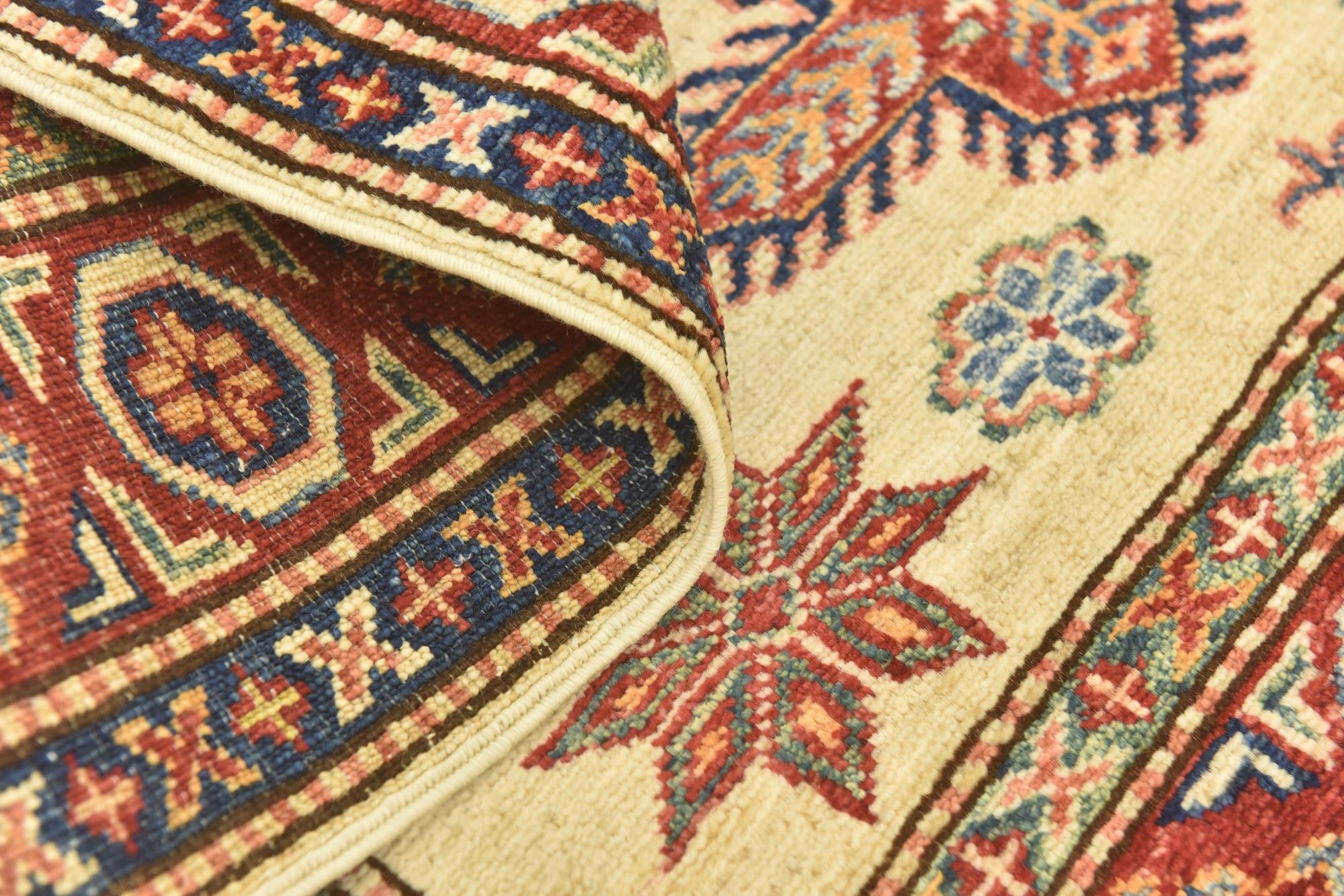 3' 5 x 5' Hand Knotted Kazak Oriental Rug