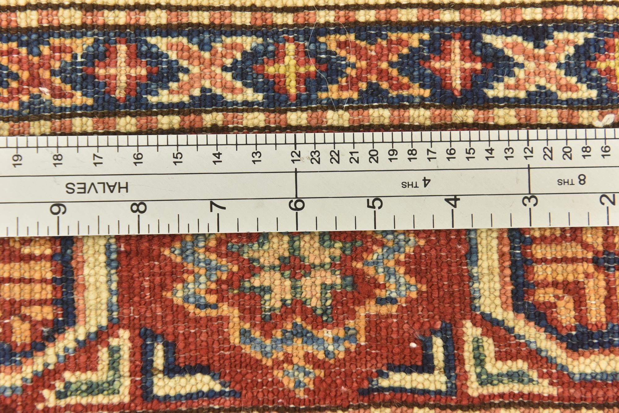 3' 5 x 5' Hand Knotted Kazak Oriental Rug