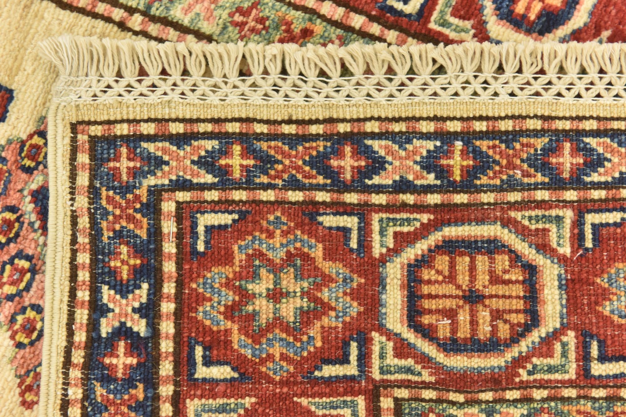 3' 5 x 5' Hand Knotted Kazak Oriental Rug