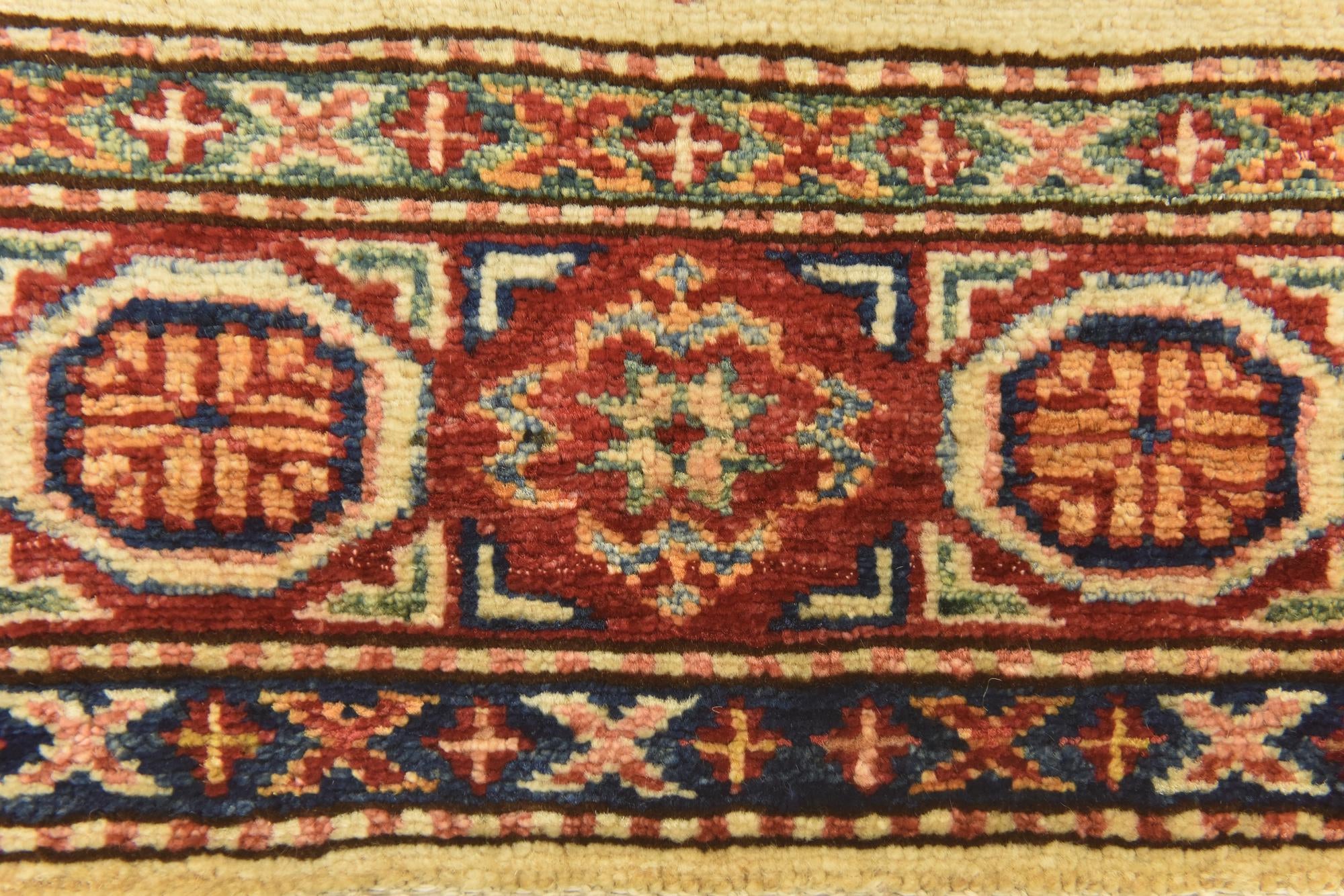3' 5 x 5' Hand Knotted Kazak Oriental Rug