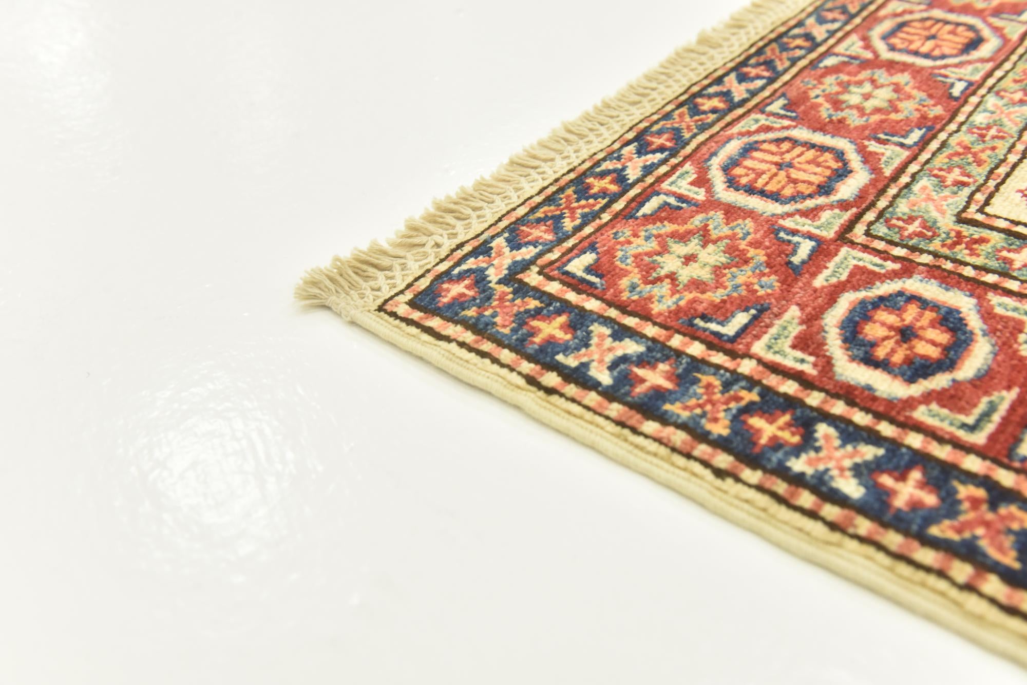 3' 5 x 5' Hand Knotted Kazak Oriental Rug