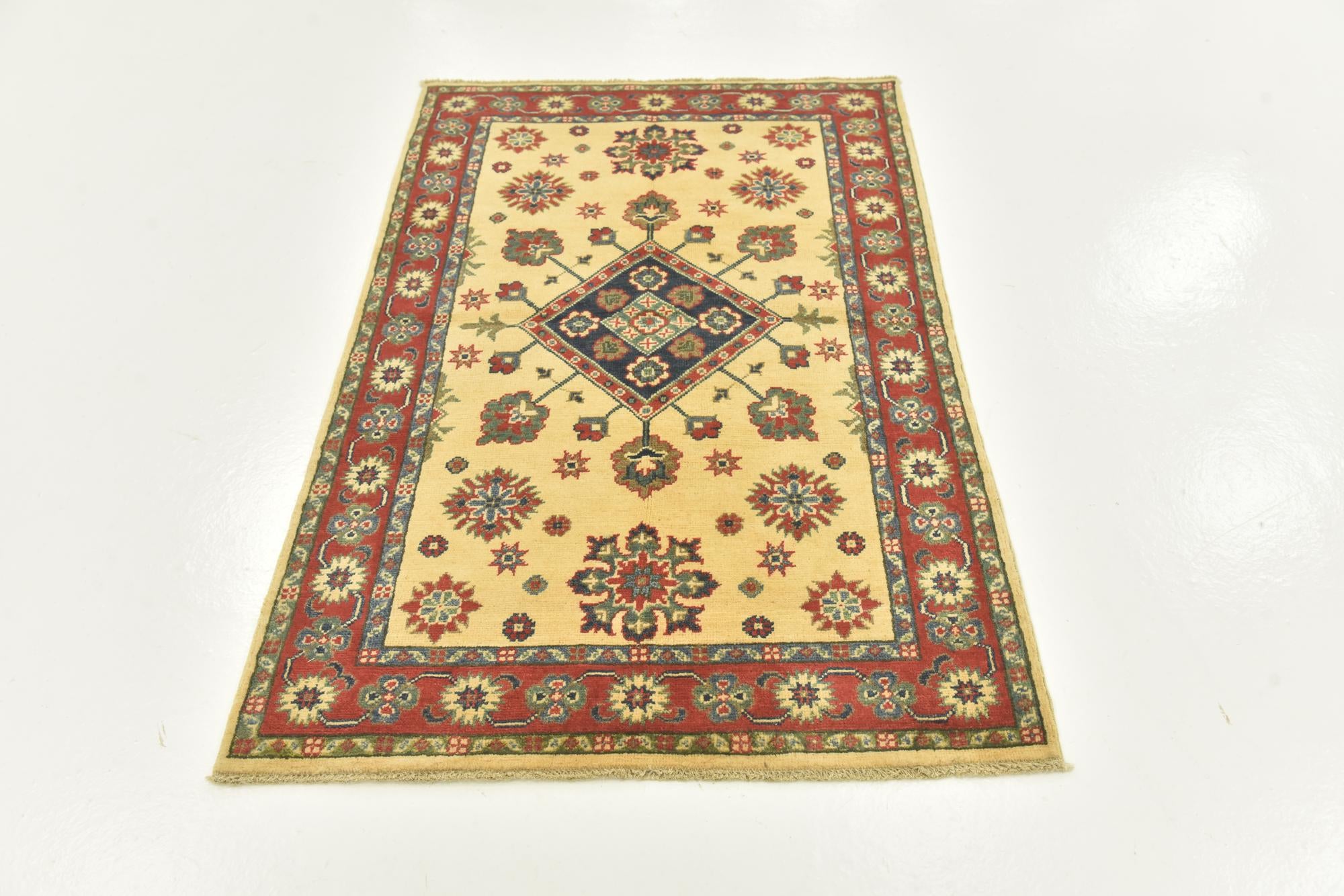 3' 5 x 5' 3 Hand Knotted Kazak Oriental Rug