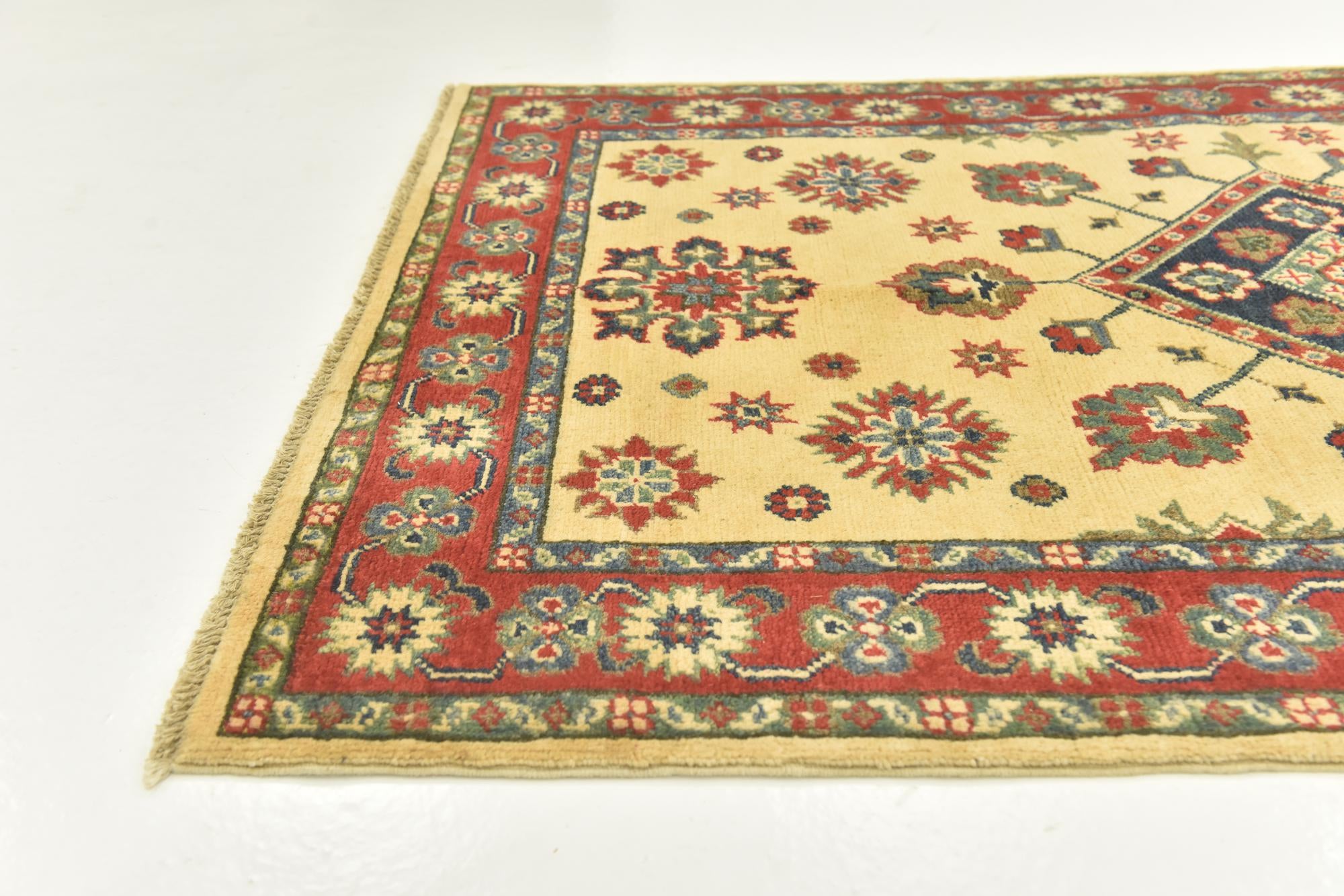 3' 5 x 5' 3 Hand Knotted Kazak Oriental Rug