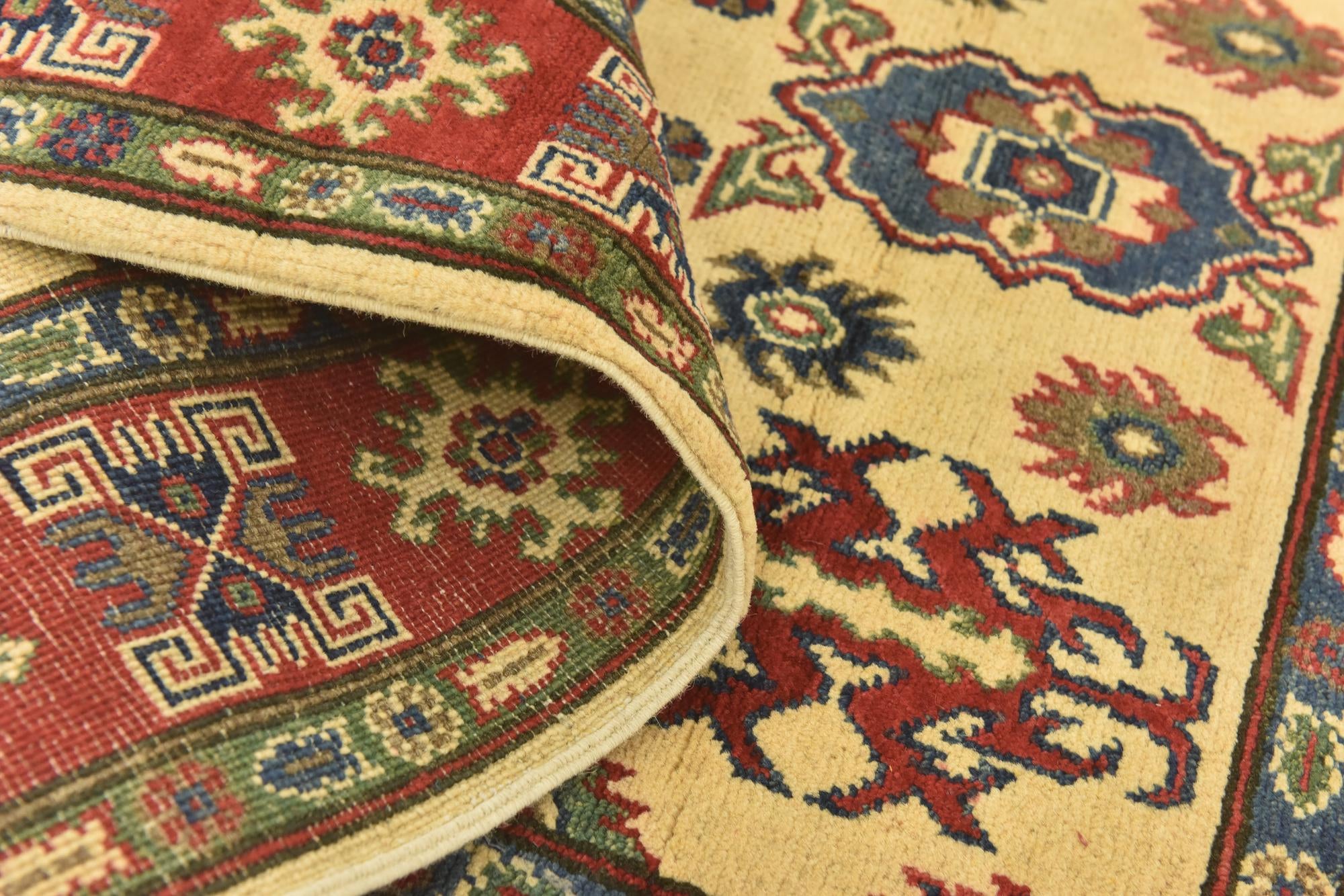 4' x 6' Hand Knotted Kazak Rug