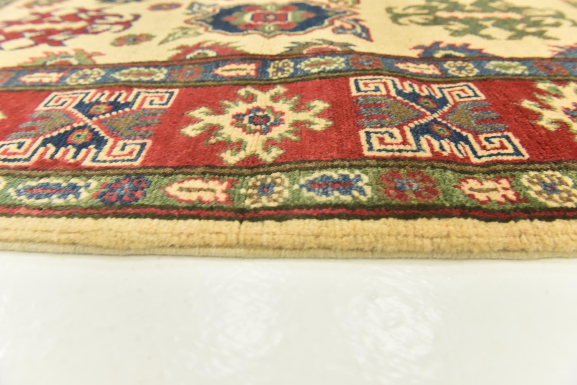4' x 6' Hand Knotted Kazak Rug