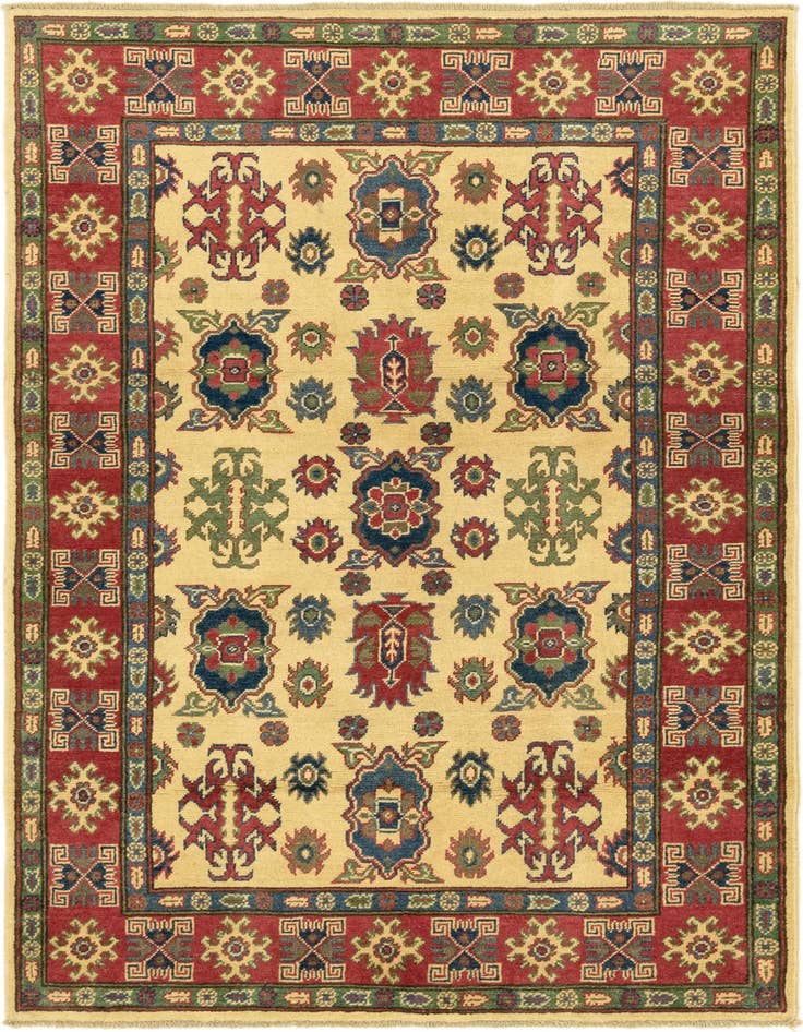 Detail image of 4' x 6' Hand Knotted Kazak Rug