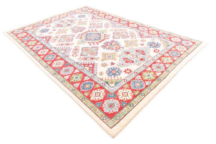 6' 6 x 9' 7 Hand Knotted Kazak Rug