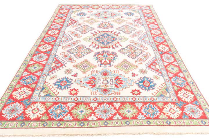 6' 6 x 9' 7 Hand Knotted Kazak Rug