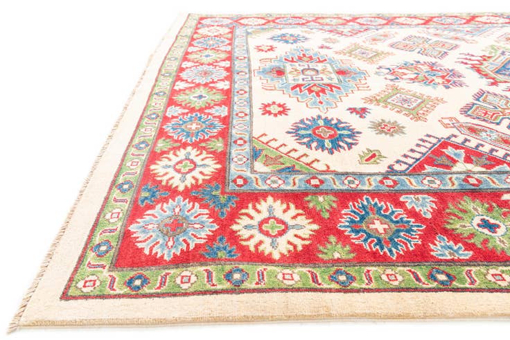 Detail image of 6' 6 x 9' 7 Hand Knotted Kazak Rug
