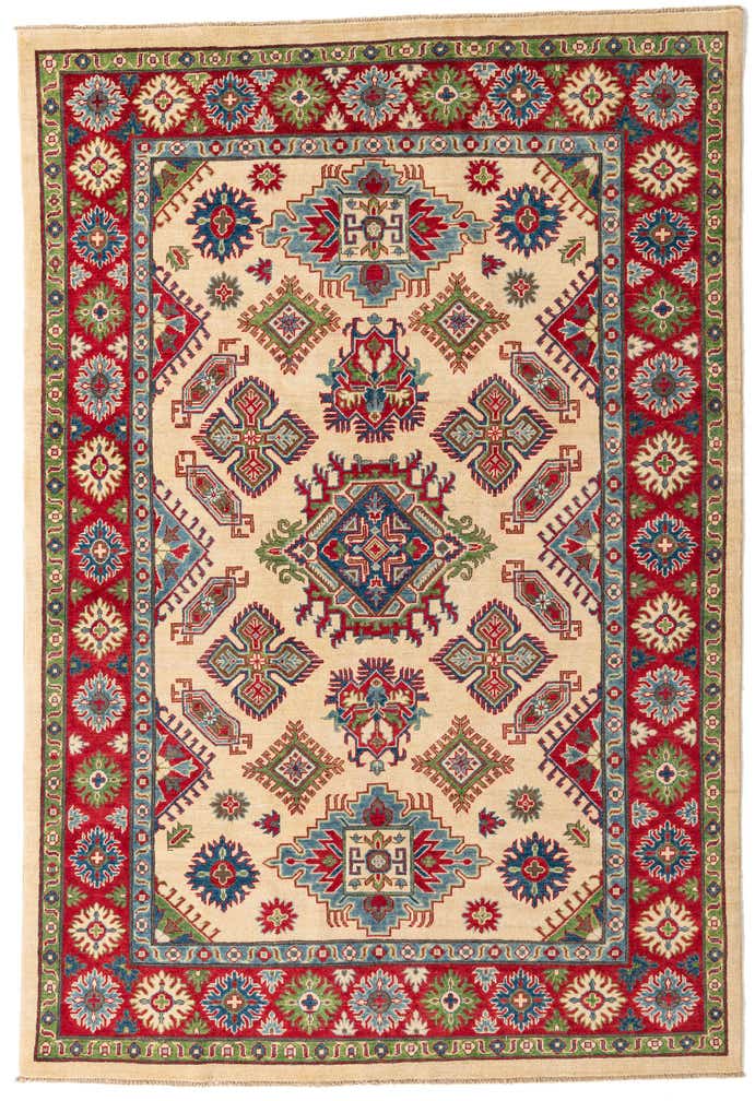 6' 6 x 9' 7 Hand Knotted Kazak Rug