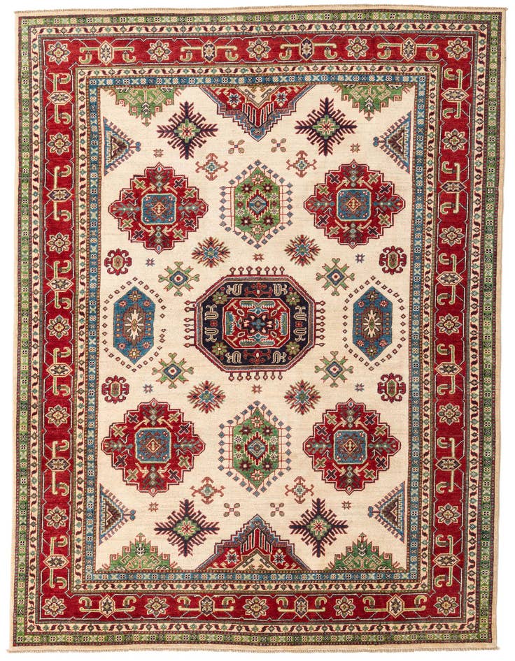 Detail image of 6' 7 x 9' 9 Hand Knotted Kazak Rug