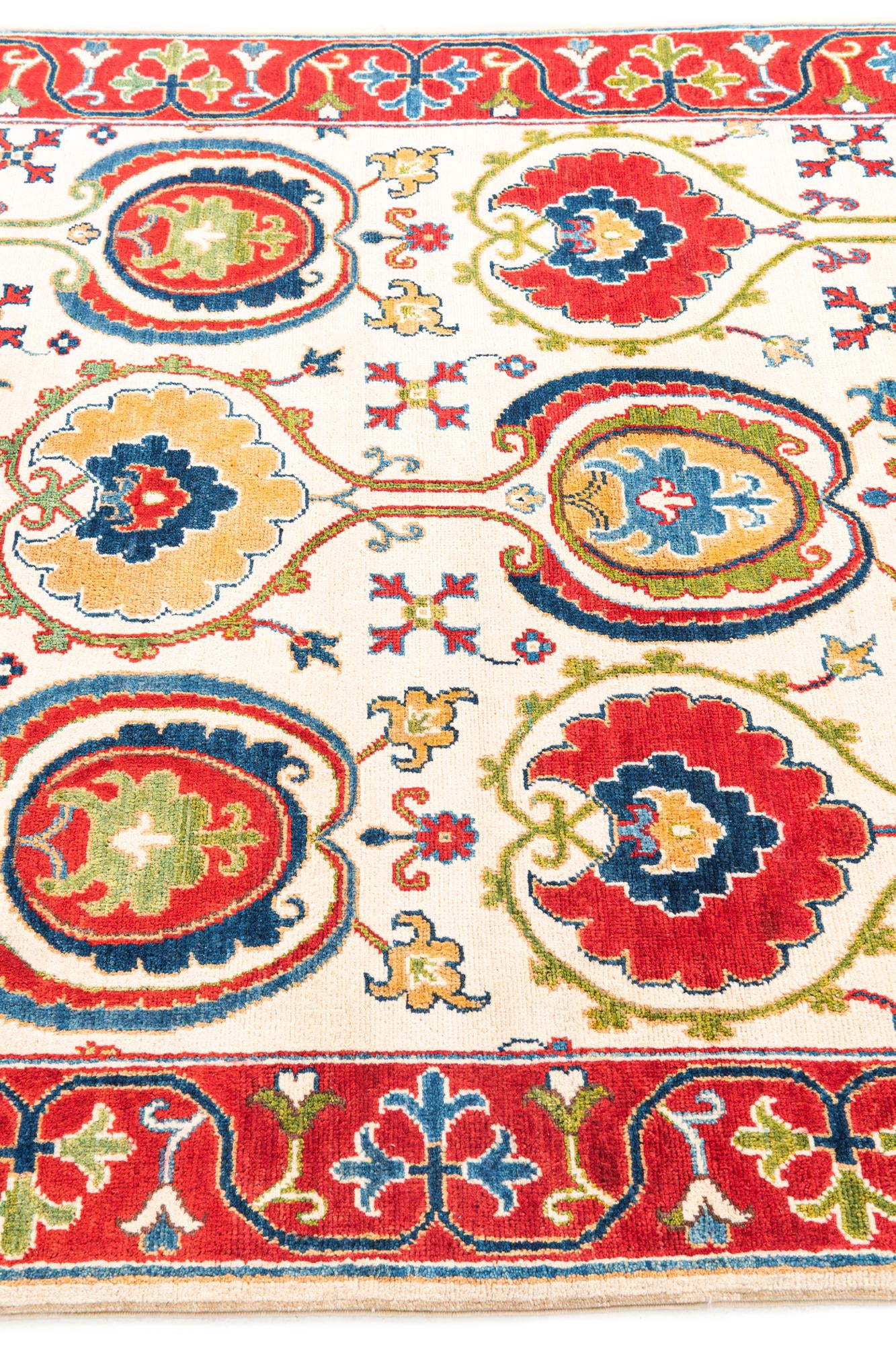 4' 10 x 7' 3 Hand Knotted Kazak Rug