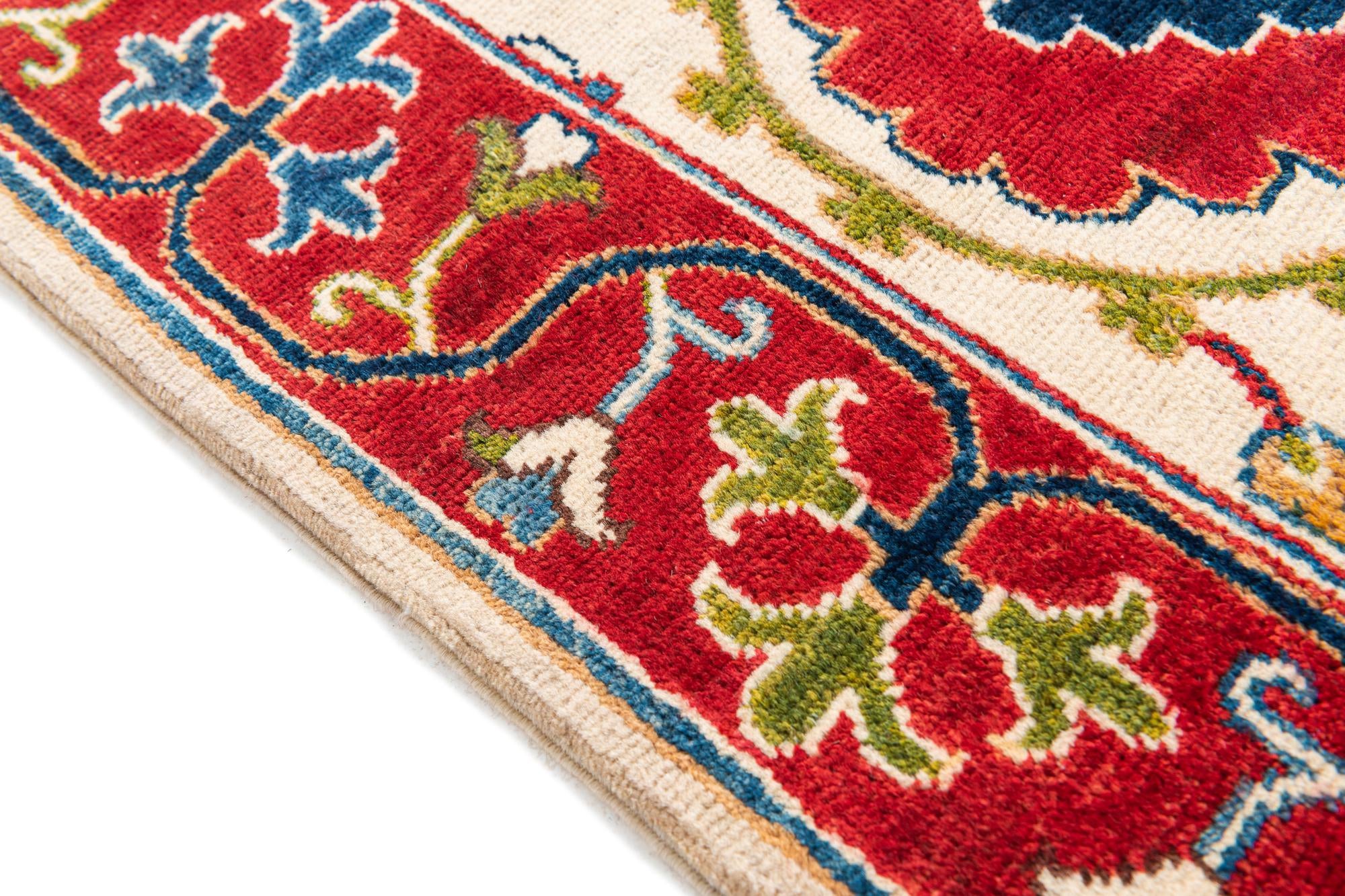 4' 10 x 7' 3 Hand Knotted Kazak Rug