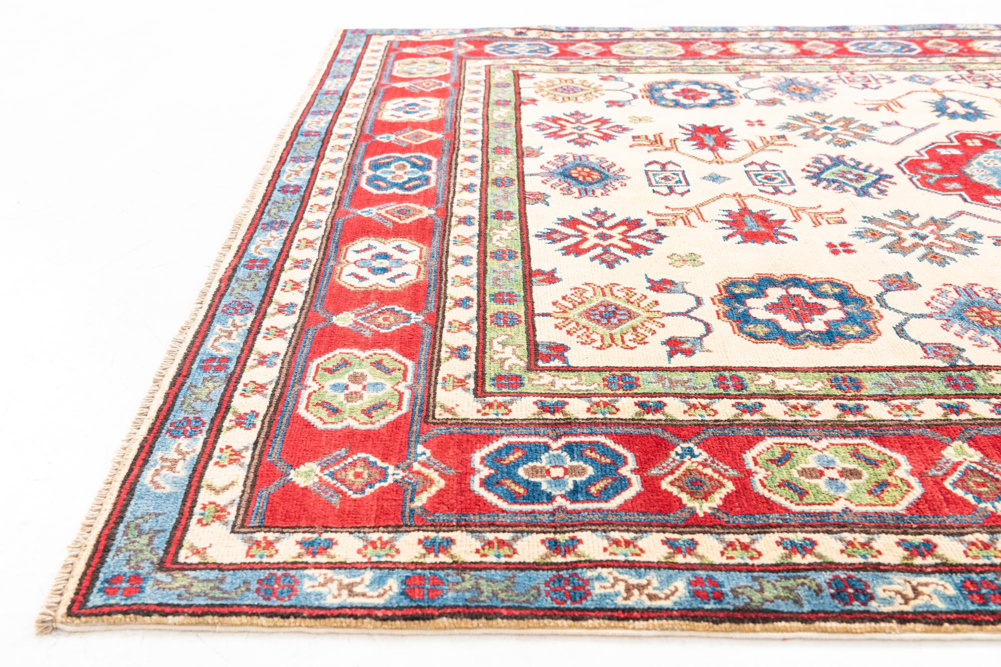 5' 1 x 7' Hand Knotted Kazak Rug