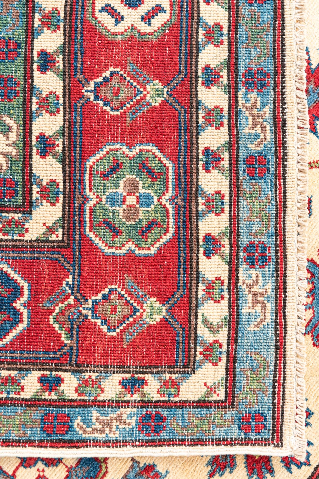 5' 1 x 7' Hand Knotted Kazak Rug
