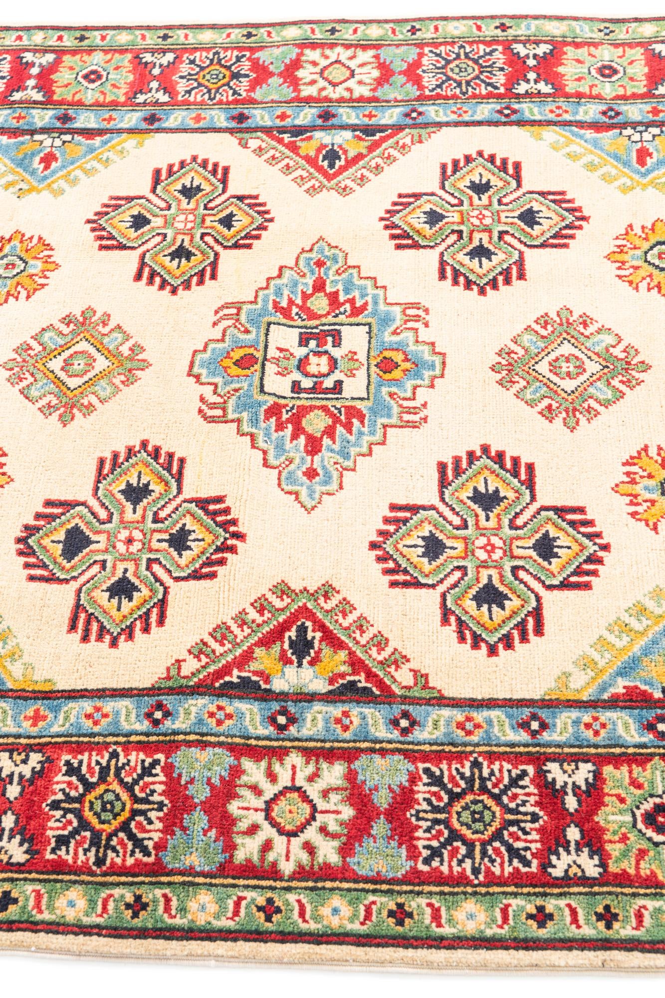 4' x 6' 1 Hand Knotted Kazak Rug