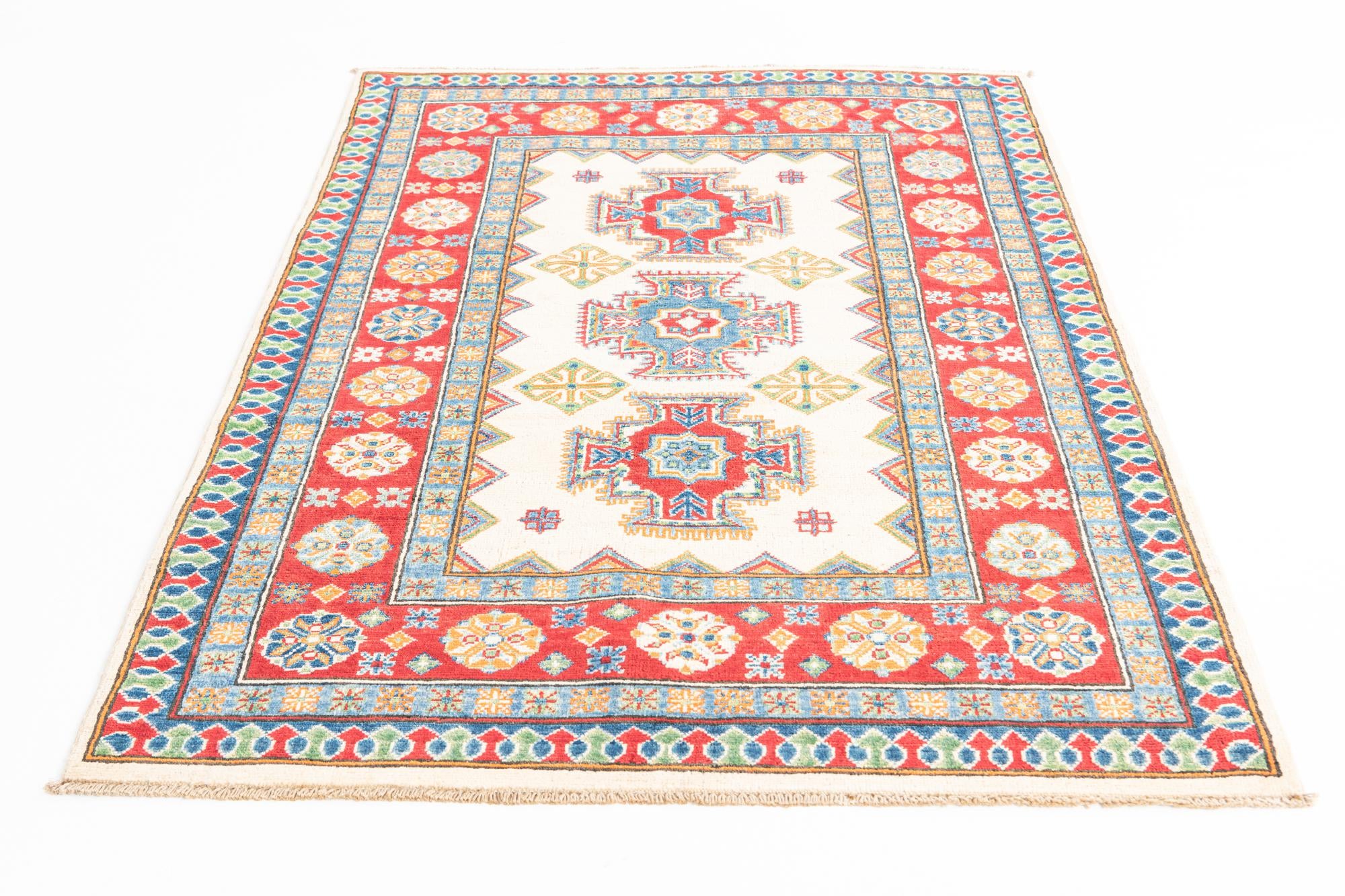 4' 1 x 6' Hand Knotted Kazak Rug