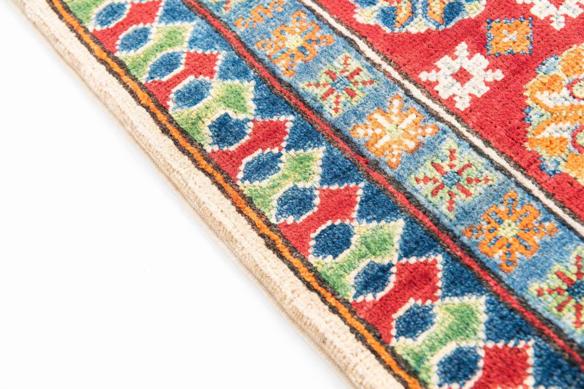 4' 1 x 6' Hand Knotted Kazak Rug