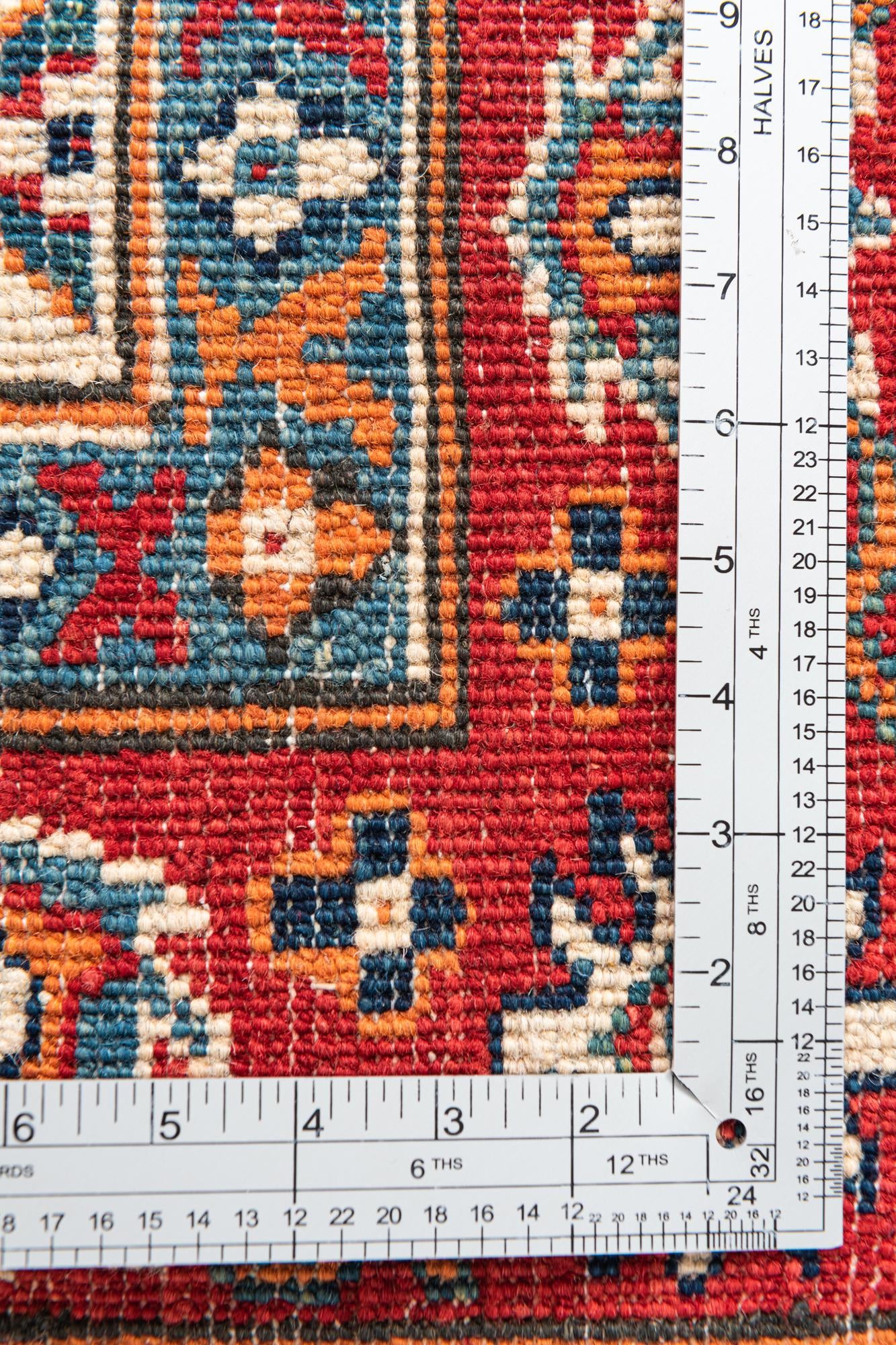 3' 4 x 4' 10 Hand Knotted Kazak Rug