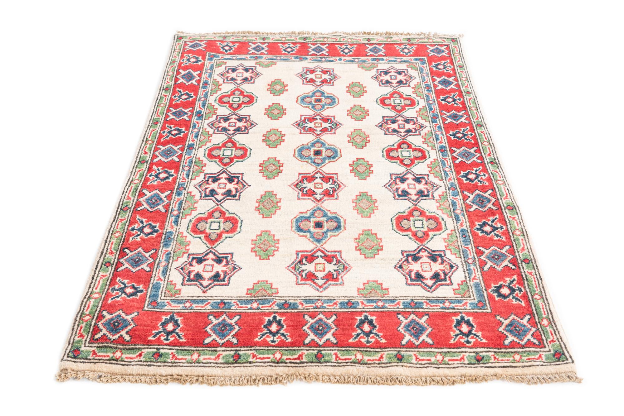 3' x 4' 5 Hand Knotted Kazak Rug
