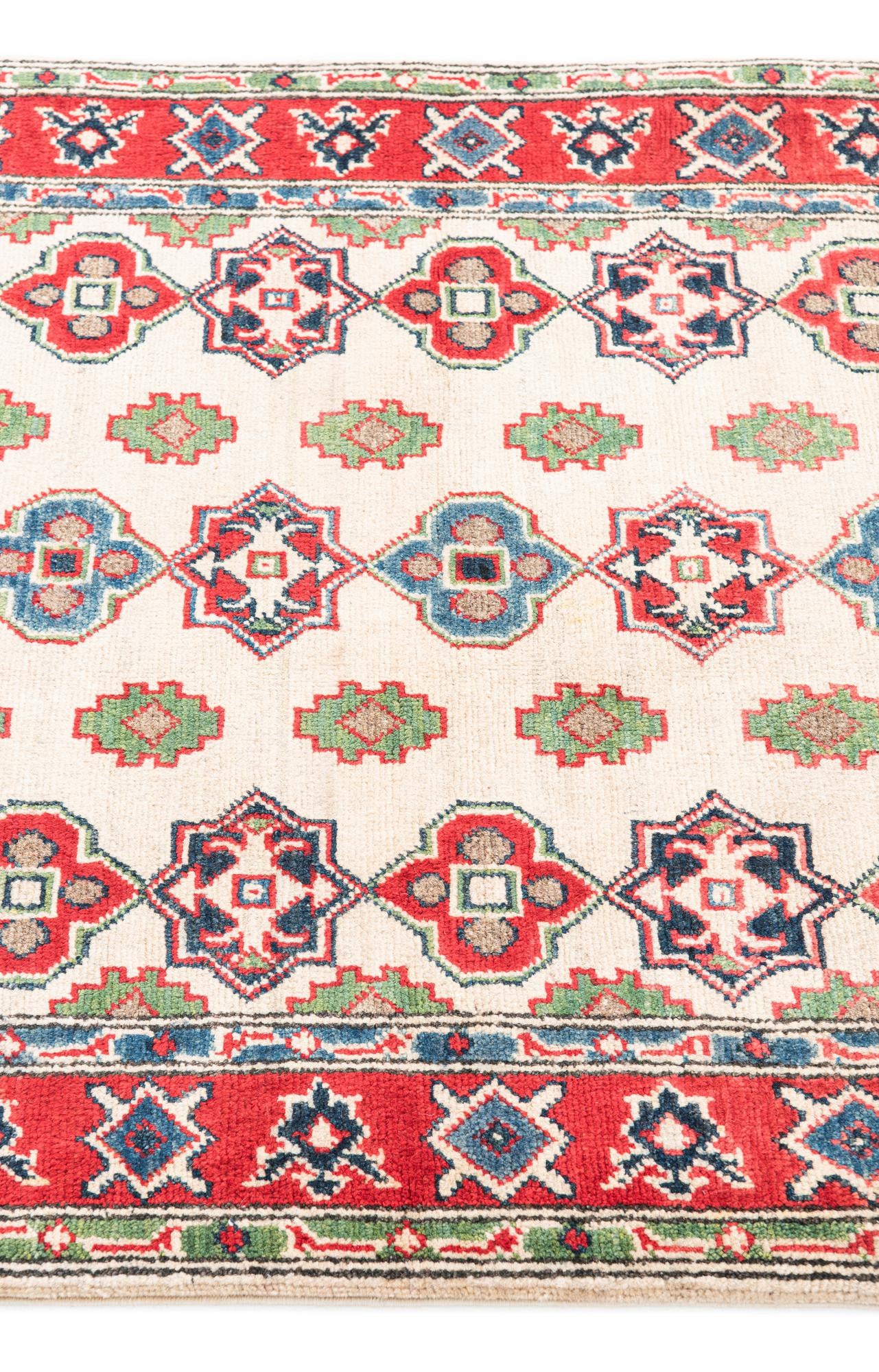 3' x 4' 5 Hand Knotted Kazak Rug