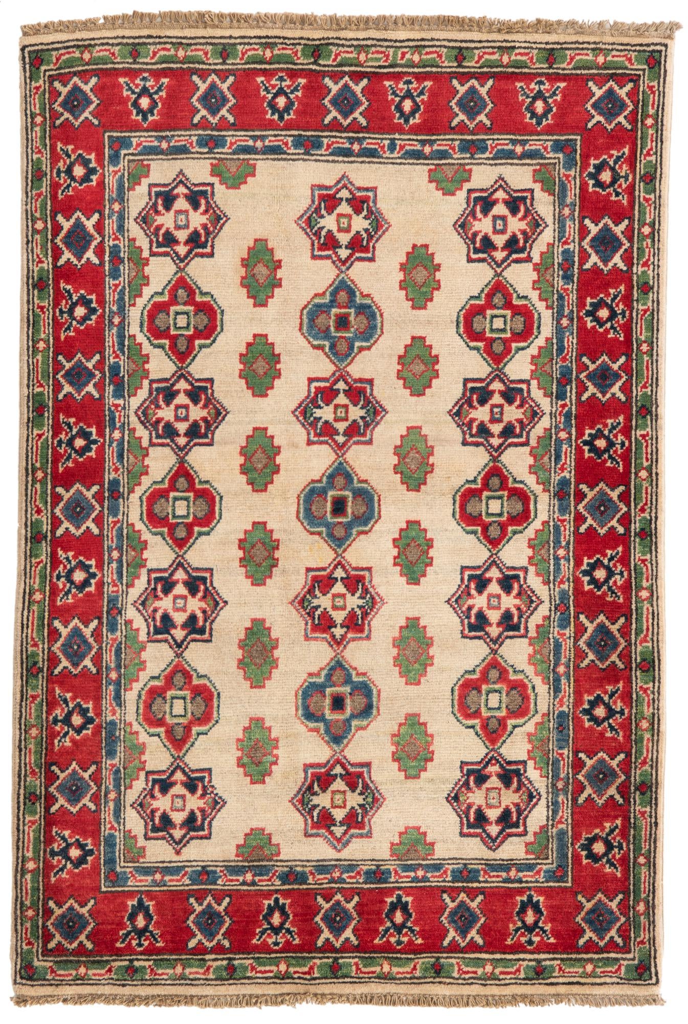 3' x 4' 5 Hand Knotted Kazak Rug