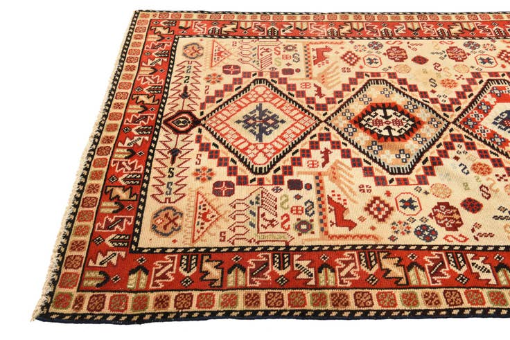 Detail image of 5' x 8' Hand Knotted Kazak Wool Rug