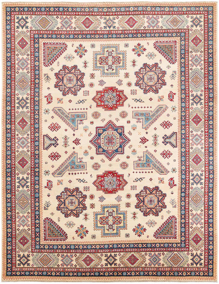 Detail image of 9' 2 x 11' 8 Hand Knotted Kazak Rug
