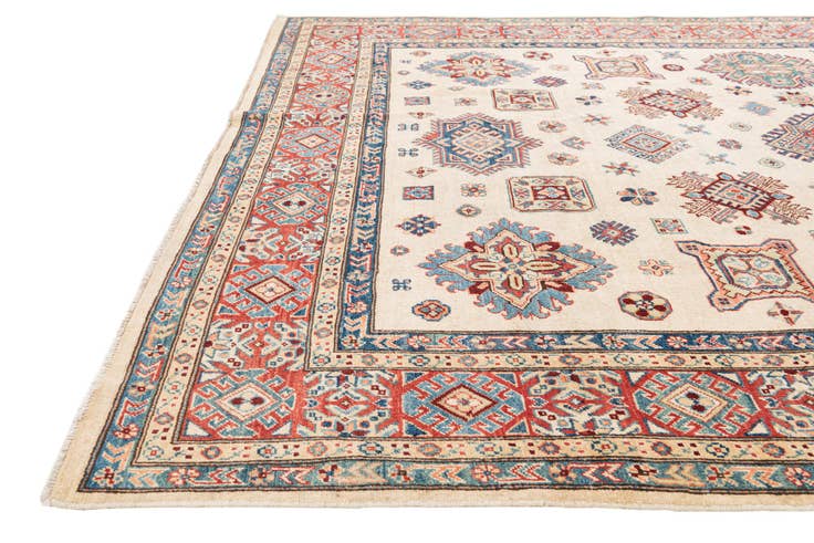 Detail image of 8' x 9' 8 Hand Knotted Kazak Rug