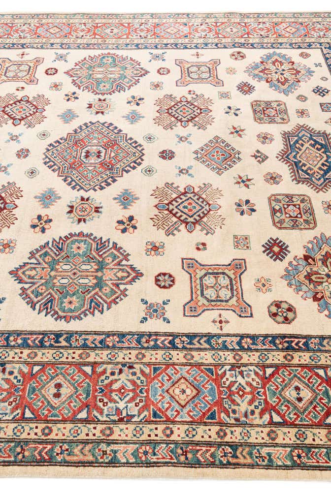 8' x 9' 8 Hand Knotted Kazak Rug