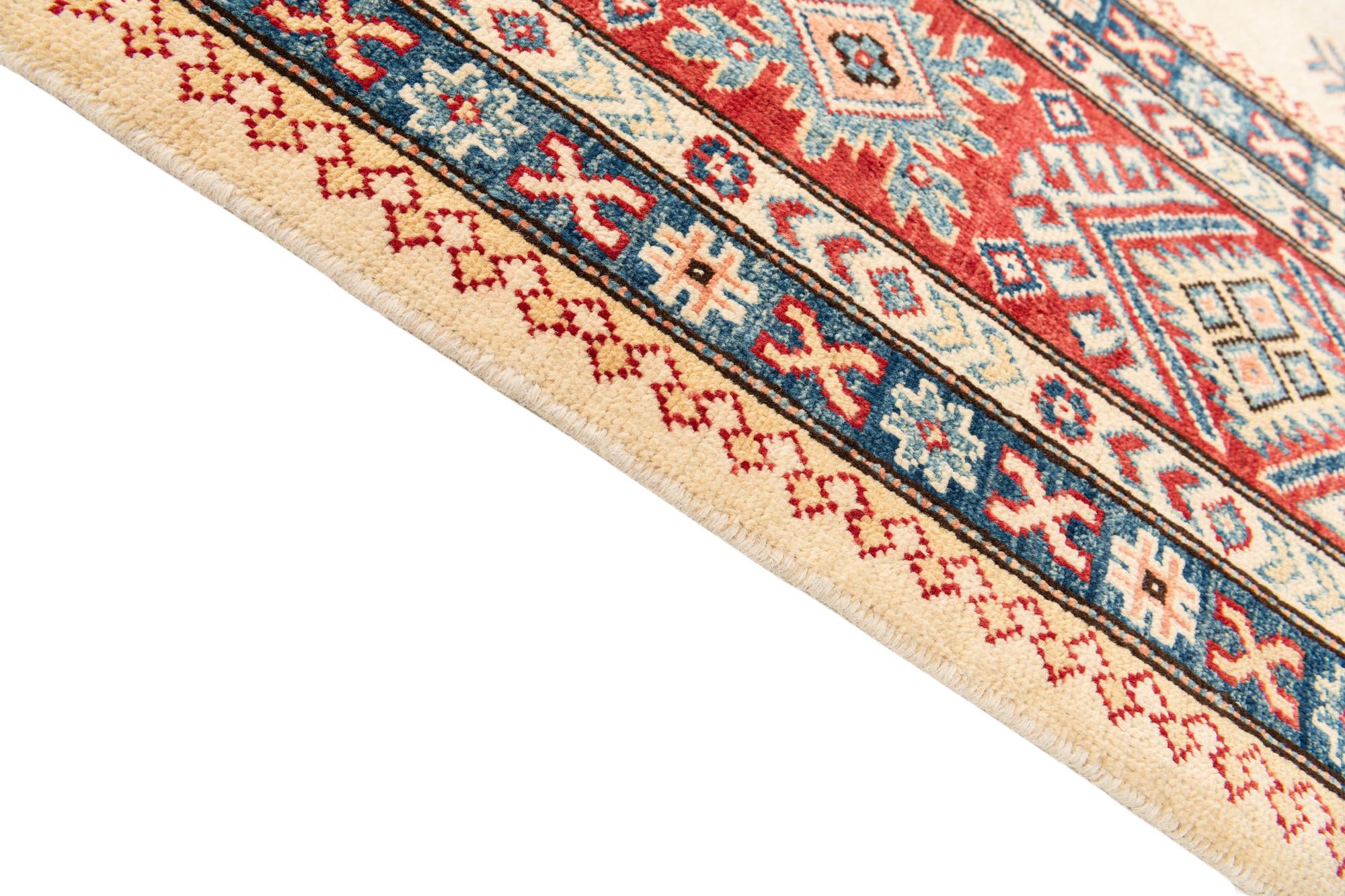 9' 2 x 11' 9 Hand Knotted Kazak Rug