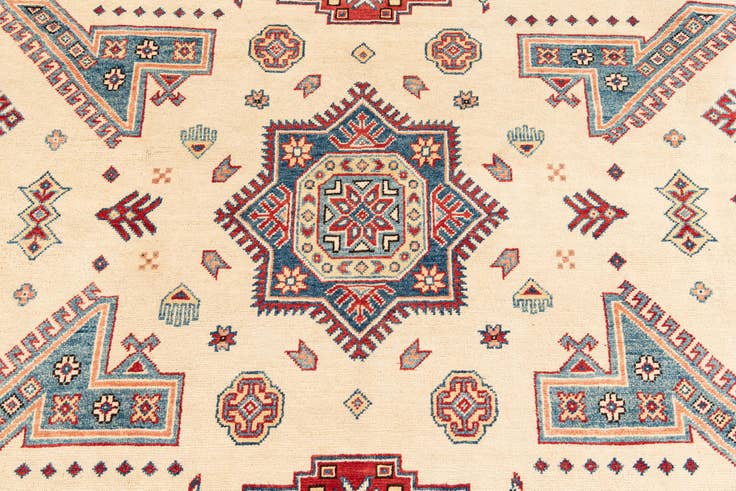 Detail image of 9' 2 x 11' 9 Hand Knotted Kazak Rug