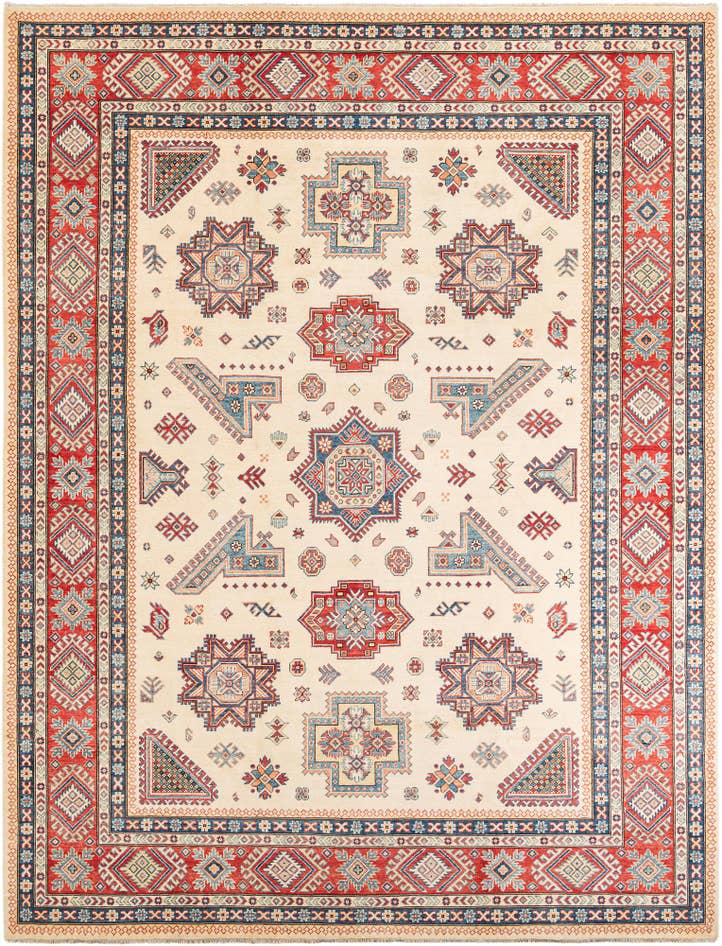 Detail image of 9' 2 x 11' 9 Hand Knotted Kazak Rug
