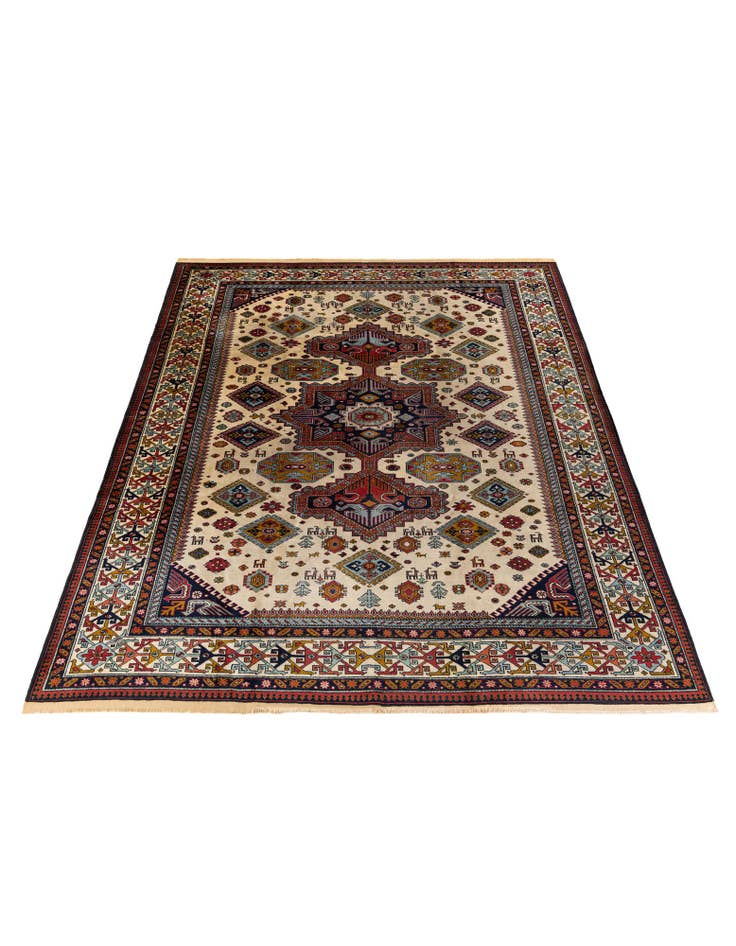 Detail image of 7' 9 x 9' 11 Hand Knotted Kazak Wool Rug