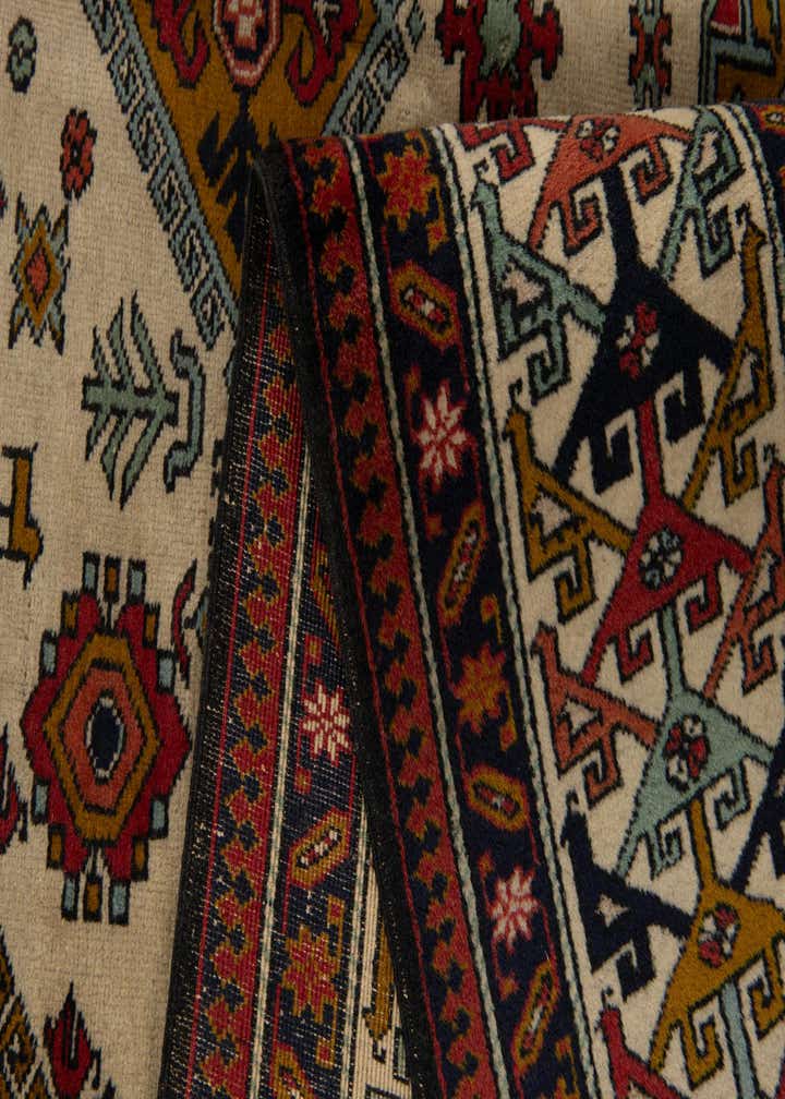 7' 9 x 9' 11 Hand Knotted Kazak Wool Rug