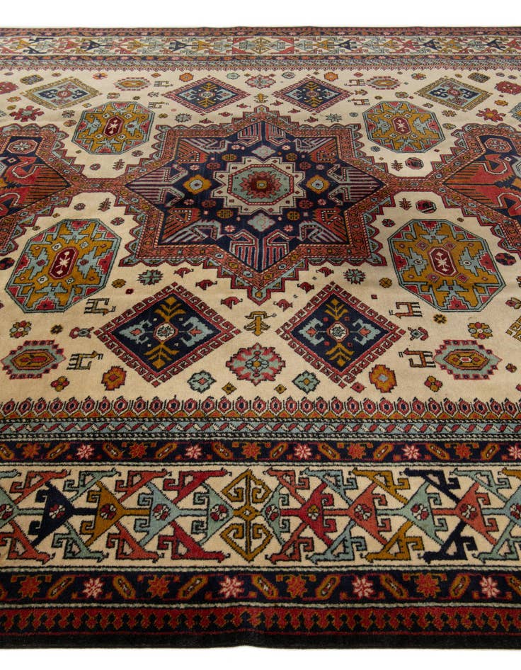 Detail image of 7' 9 x 9' 11 Hand Knotted Kazak Wool Rug